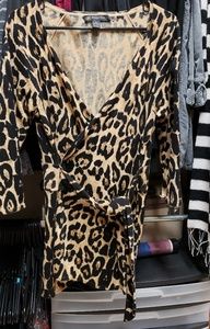 Inc XL leopard print sweater new without tags Inc.